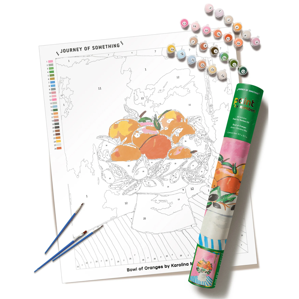 Bowl of Oranges - Paint by Numbers Kit