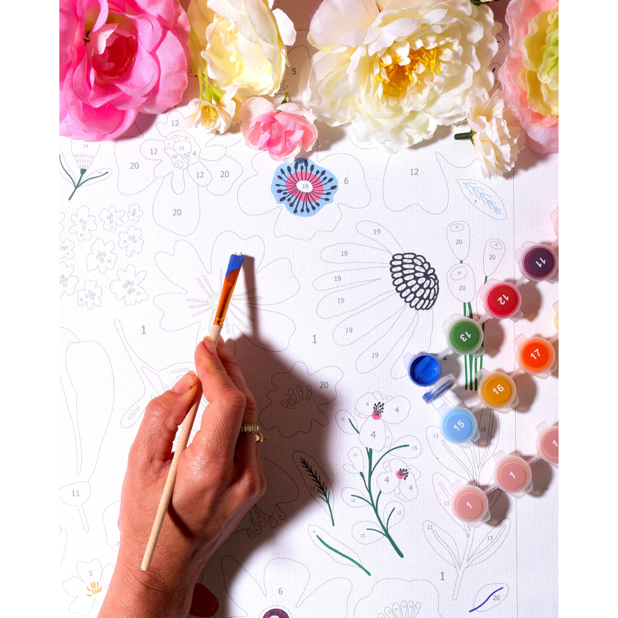 Pressed Flowers - Paint by Numbers Kit