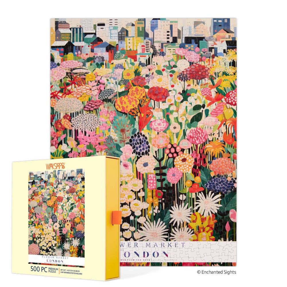 London Flower Market - 500 Piece Puzzle (WerkShoppe)