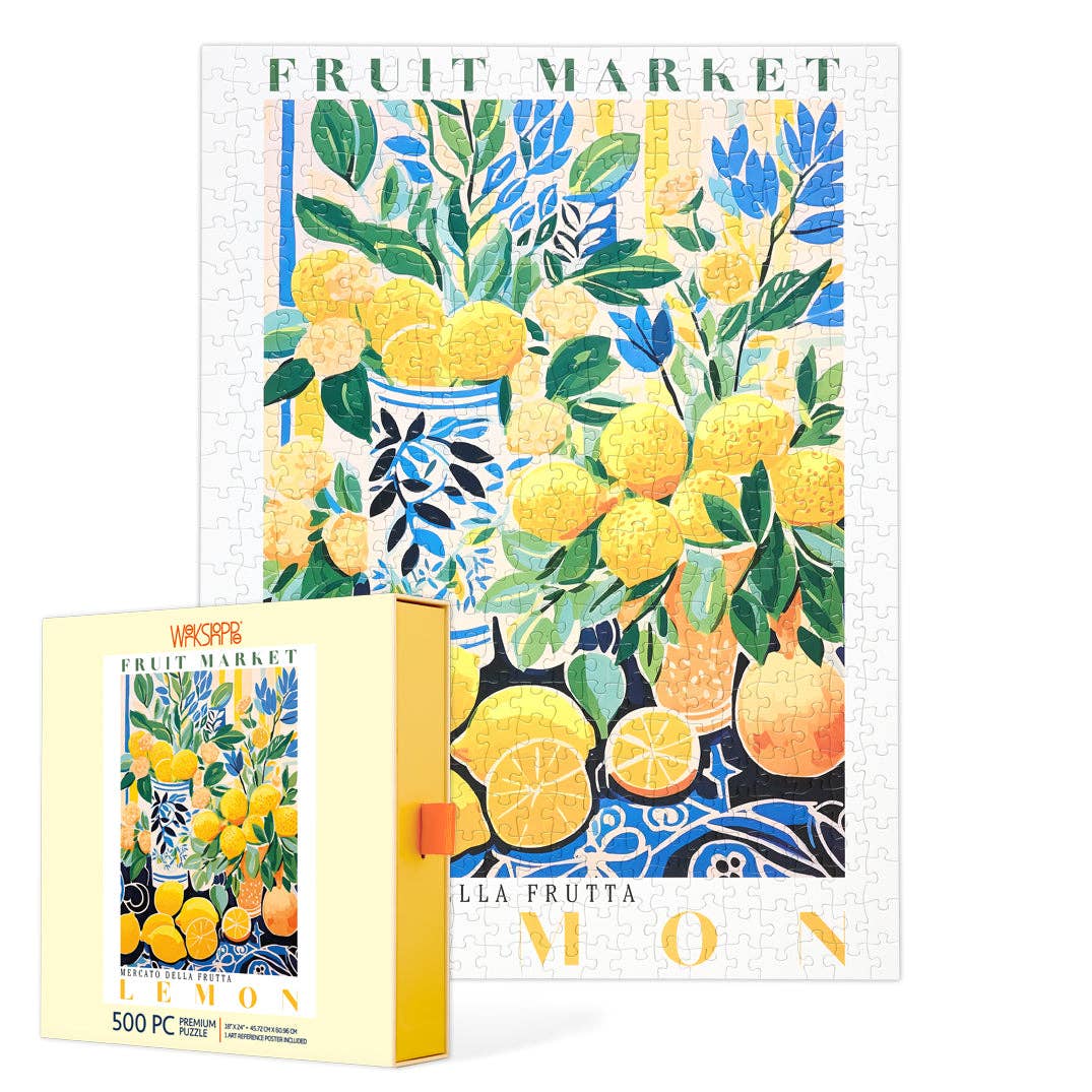 WerkShoppe 500 Pc Puzzle - Fruit Market Lemons