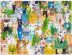 Cat Plant Exchange - 500 Piece Puzzle (WerkShoppe)