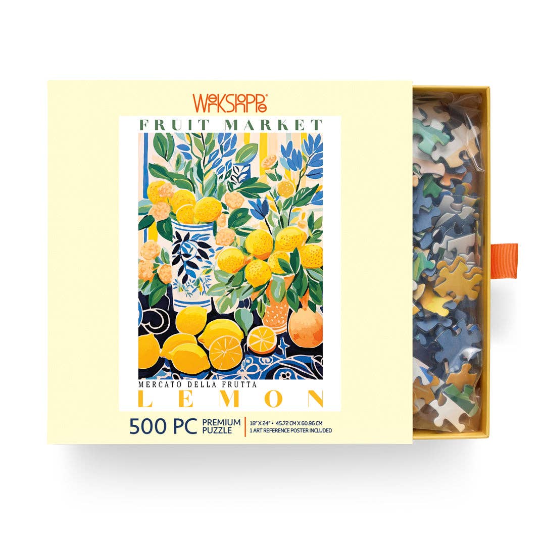 WerkShoppe 500 Pc Puzzle - Fruit Market Lemons